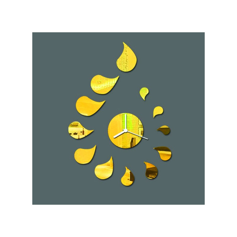 DIY ROZMARIN naklejka na zegar ścienny z kroplą