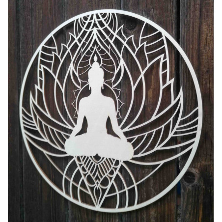 Malowidło ścienne mandala i Budda - POKÓJ