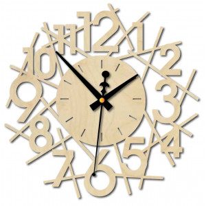 Nowoczesny zegar ścienny - SAJFA 2