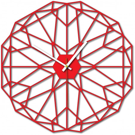 Geometryczny zegar ścienny również czarny X0097