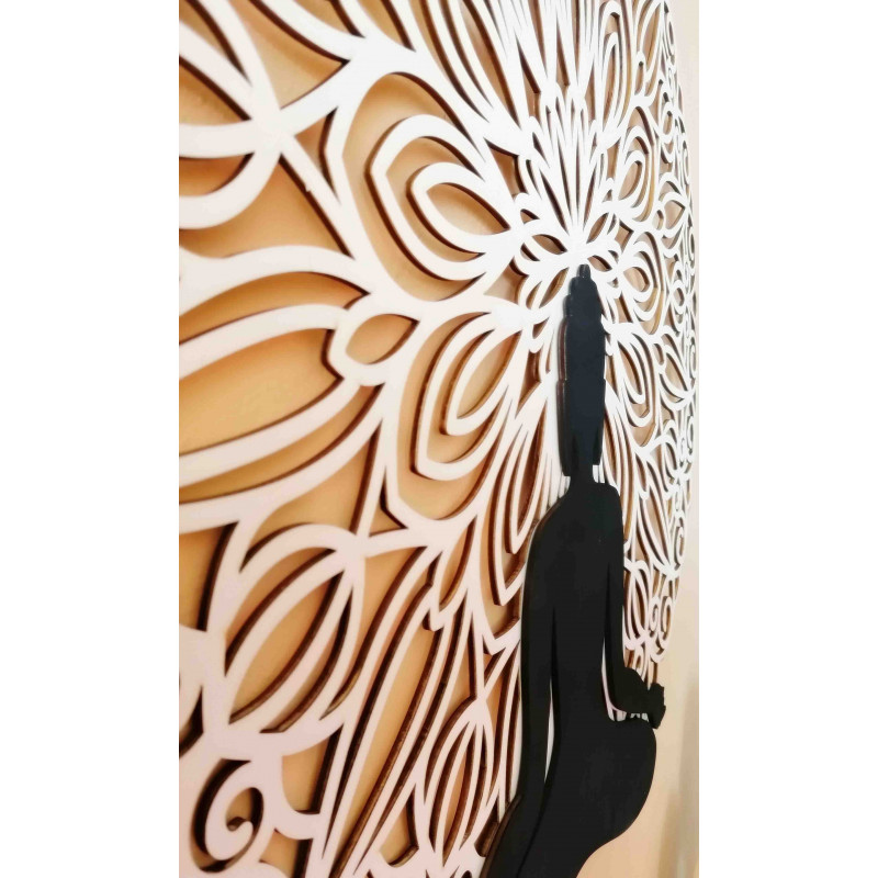 Sentop - Mandala obraz 3D na ścianie kolorowej...