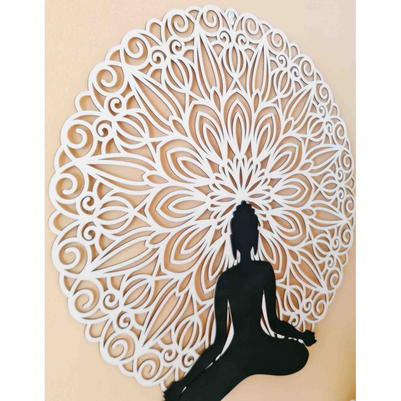 Sentop - Mandala obraz 3D na ścianie kolorowej...