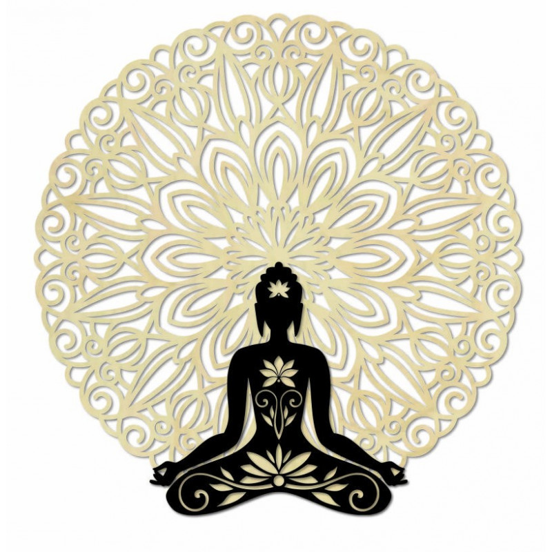 Obraz ścienny 3D Budda w mandali 50, 70, 90 cm