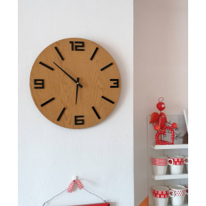 Stylowy drewniany zegar ścienny – minimalistyczny design – JAKFILD