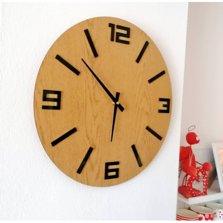 Stylowy drewniany zegar ścienny – minimalistyczny design – JAKFILD