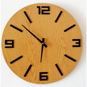 Stylowy drewniany zegar ścienny – minimalistyczny design... 2