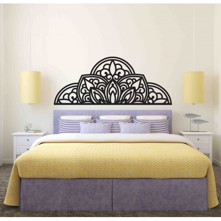 Drewniany obraz ścienny półmandala - BOHEMIA