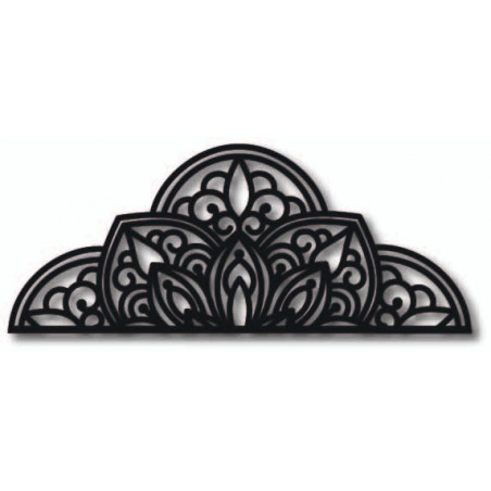 Drewniany obraz ścienny półmandala - BOHEMIA