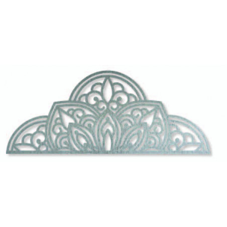 Drewniany obraz ścienny półmandala - BOHEMIA