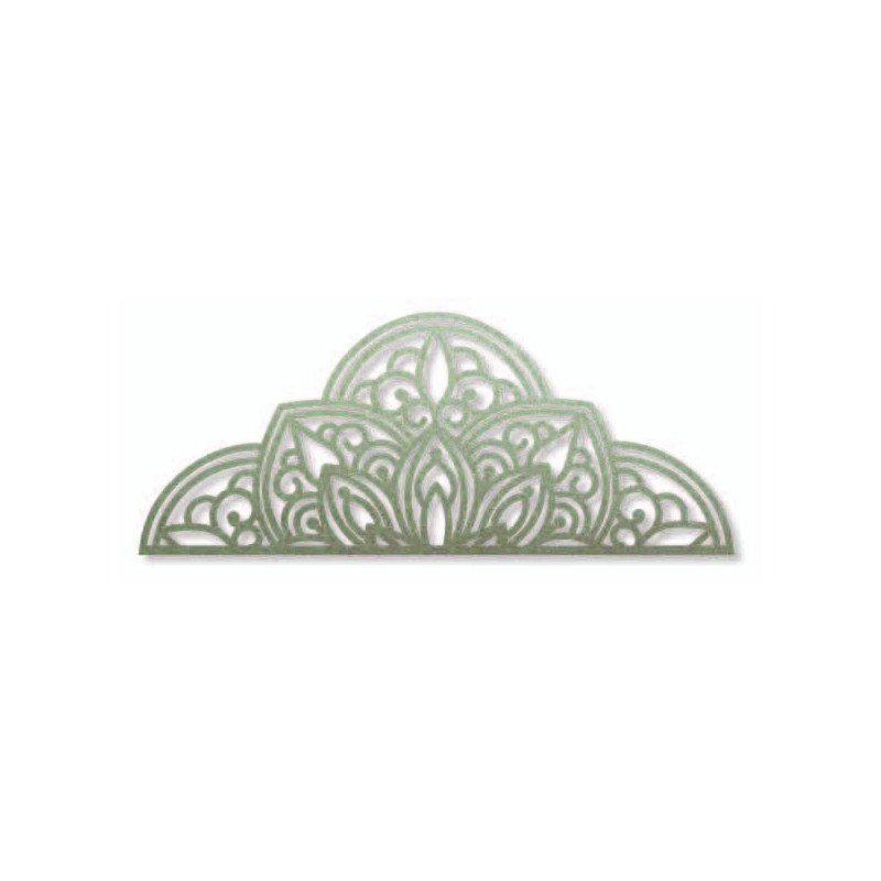 Drewniany obraz ścienny półmandala - BOHEMIA