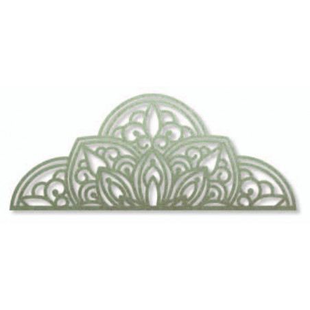 Drewniany obraz ścienny półmandala - BOHEMIA