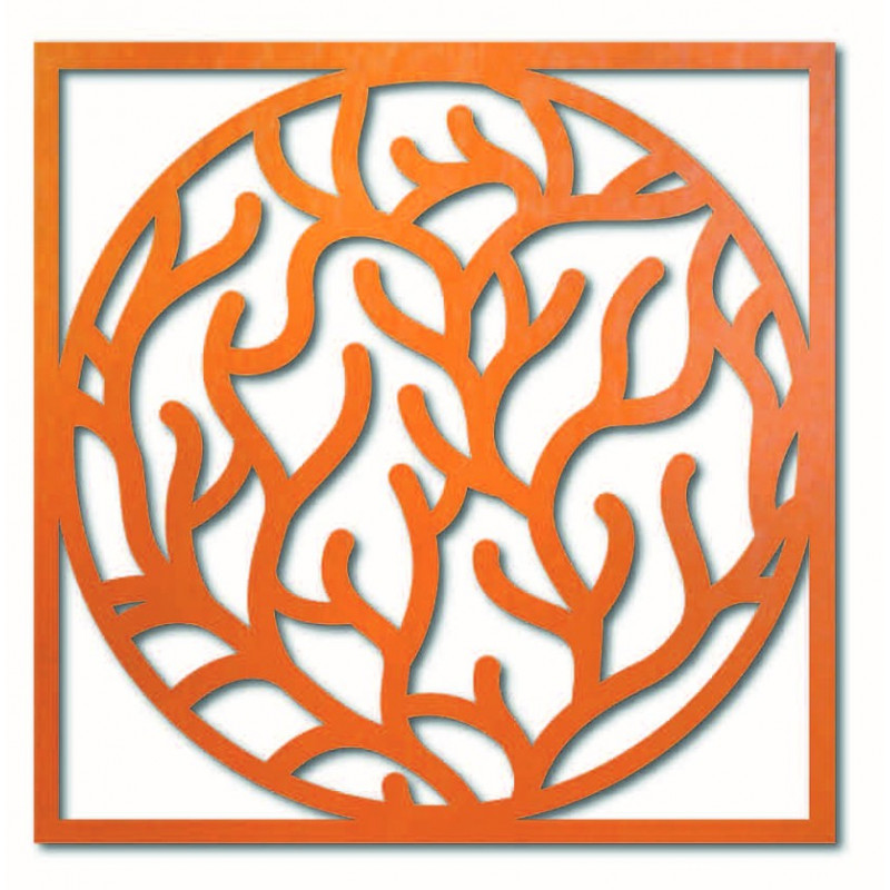 Nowoczesne malowidło ścienne z gałęziami w...