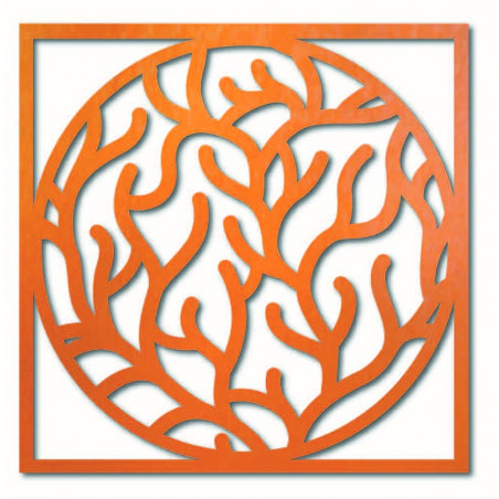 Nowoczesne malowidło ścienne z gałęziami w ramie - STEITI