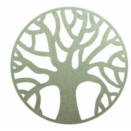 Drewniany obraz ścienny przedstawiający gałęzie w okręgu - POCCITT