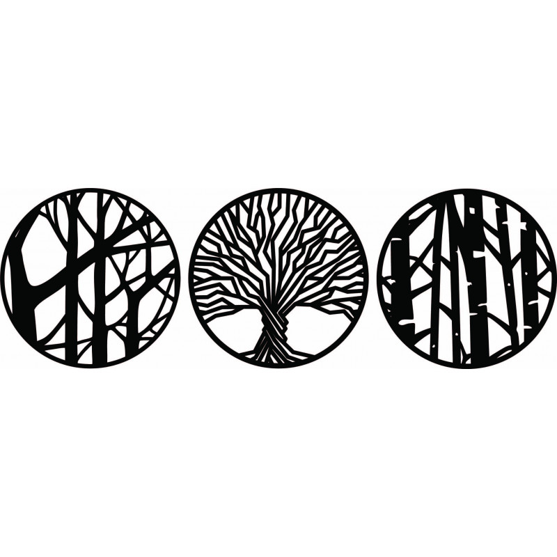 Trzyczęściowy obraz ścienny - YOSED