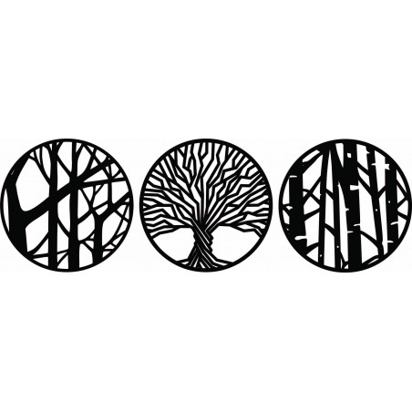 Trzyczęściowy obraz ścienny - YOSED