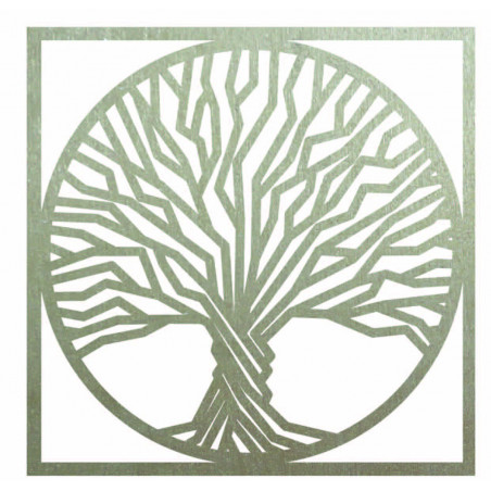 Drewniany obraz ścienny drzewo w ramie