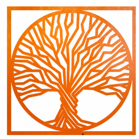 Drewniany obraz ścienny drzewo w ramie