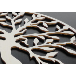Stylesa - Drewniany obraz na ścianie drzewa w ramce UASVED