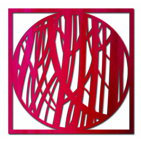 Drewniany obrazek ścienny przedstawiający linię - HOGFOG