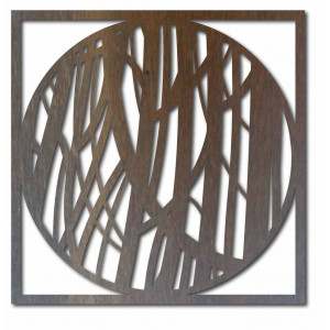 Sentop - Obraz na ścianie ze sklejki drewnianej HOGGFOG kwadrat