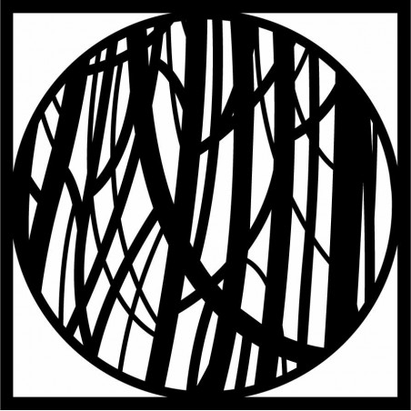 Drewniany obrazek ścienny przedstawiający linię - HOGFOG