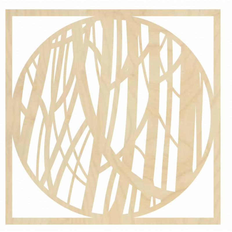 Drewniany obrazek ścienny przedstawiający linię...