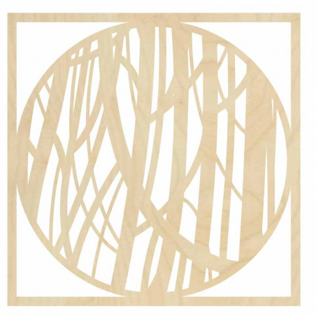 Drewniany obrazek ścienny przedstawiający linię - HOGFOG