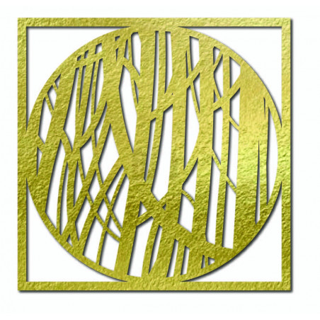 Drewniany obrazek ścienny przedstawiający linię - HOGFOG