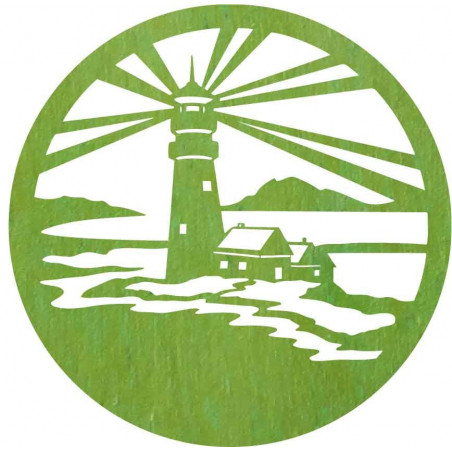 Sentop - Latarnia morska nowoczesny obraz na ścianie - dekoracja drewniana