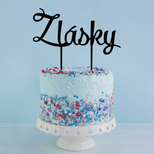 Plastikowa wnęka - dekoracja ciasta "Z miłości" - Rozmiar 190 x 166 mm