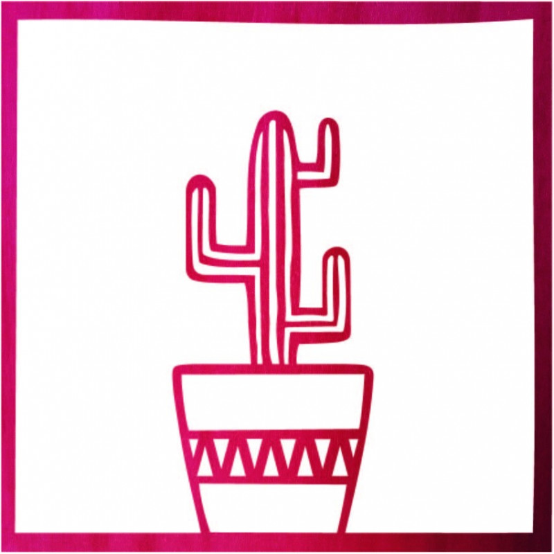 Nowoczesny obraz ścienny z kaktusem