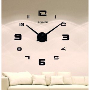 Samoprzylepny zegar ścienny lustrzany PROFI CLOCK 3D 2