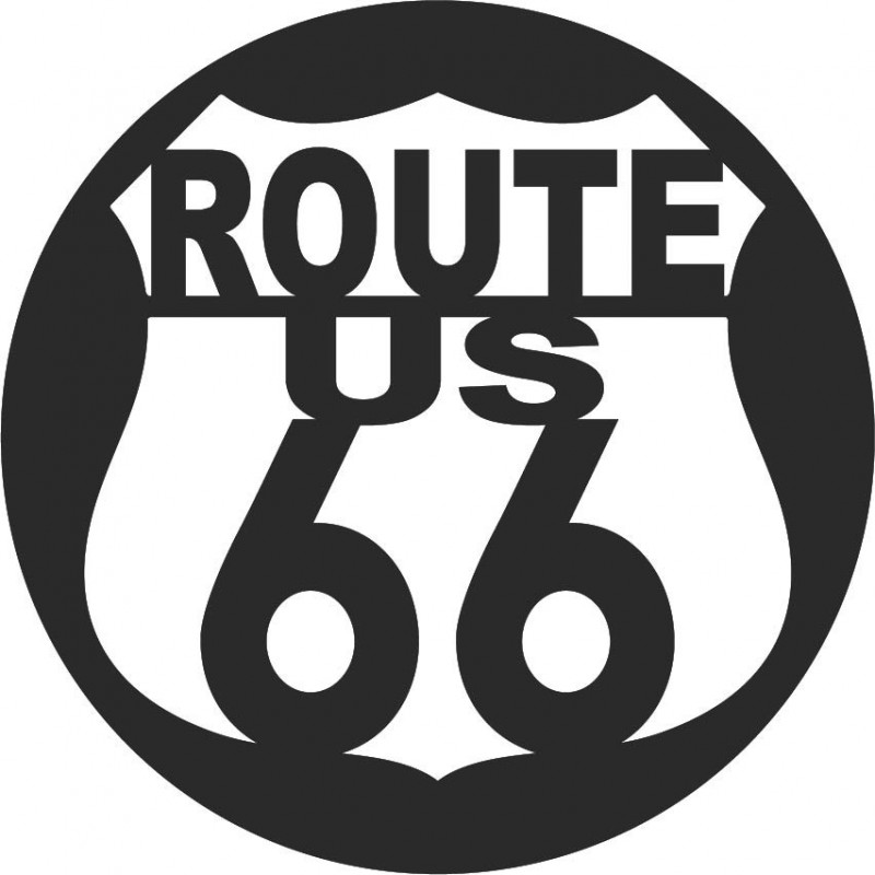 Drewniany obraz ścienny U.S. ROUTE 66