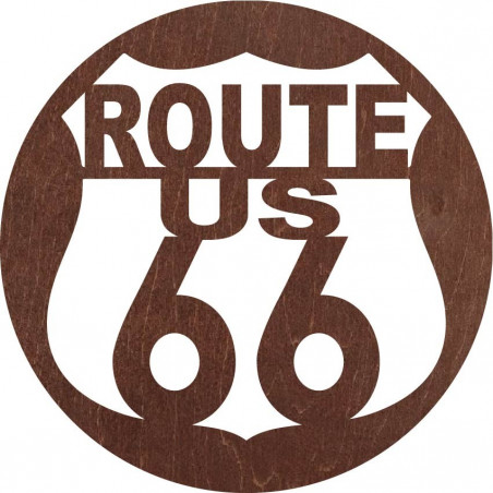 Drewniany obraz ścienny U.S. ROUTE 66