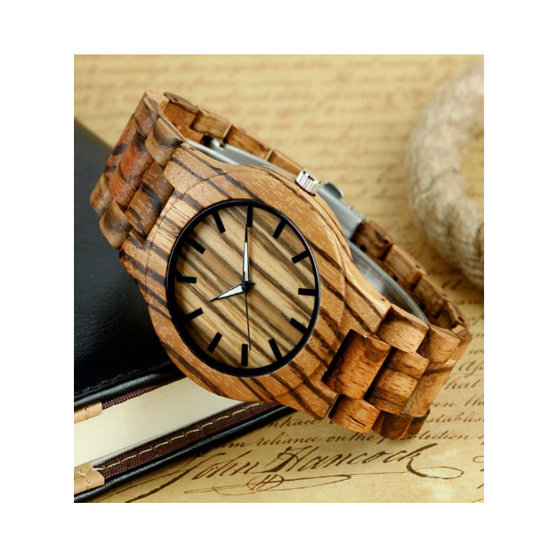 Drewniany zegarek z materiałów naturalnych. Drewniane zegarki dla mężczyzn i kobiet.