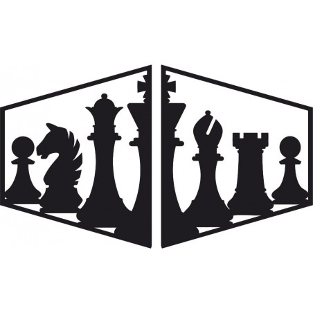Elegancki obraz na ścianie figury szachowej - MIVAL | SENTOP