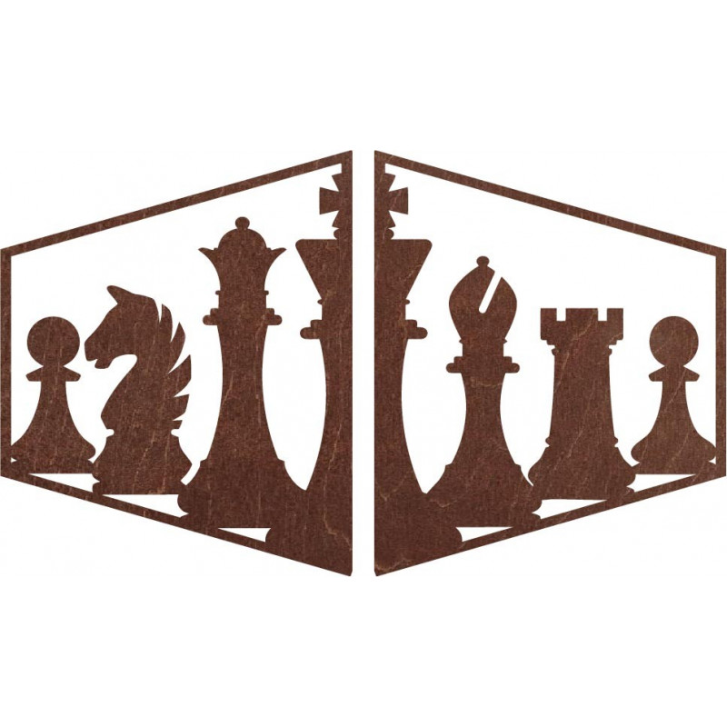 Elegancki obraz na ścianie figury szachowej -...