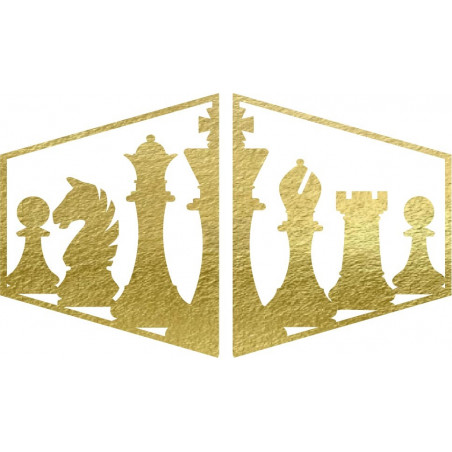 Elegancki obraz na ścianie figury szachowej - MIVAL | SENTOP