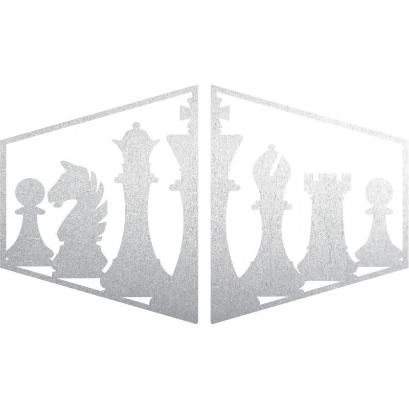 Elegancki obraz na ścianie figury szachowej -...