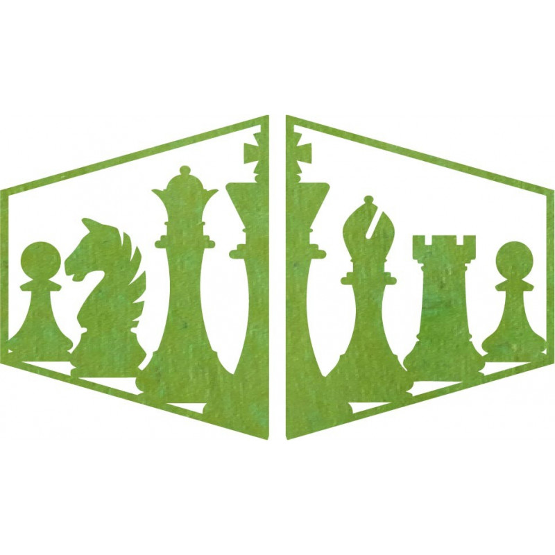 Elegancki obraz na ścianie figury szachowej -...