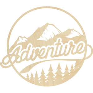 Drewniany obraz ścienny z motywem natury - ADVENTURE 2