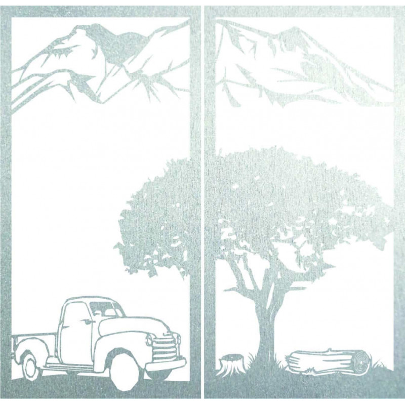 Rzeźbiony dwuczęściowy obraz ścienny o tematyce...