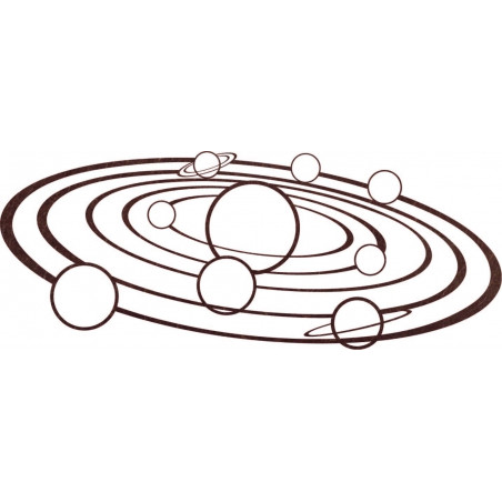 Nowoczesna grafika ścienna Układ Słoneczny - SOLAR