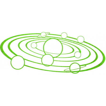 Nowoczesna grafika ścienna Układ Słoneczny - SOLAR