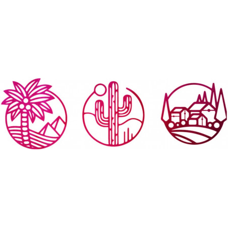 Trzyczęściowy obraz ścienny Sahara - ARAHSA