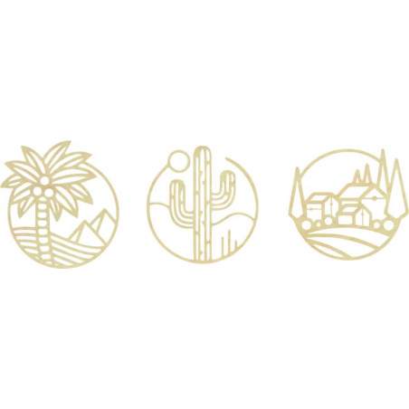 Trzyczęściowy obraz ścienny Sahara - ARAHSA