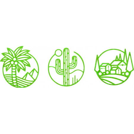 Trzyczęściowy obraz ścienny Sahara - ARAHSA