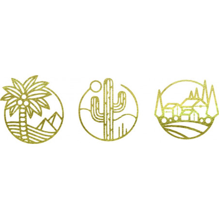 Trzyczęściowy obraz ścienny Sahara - ARAHSA