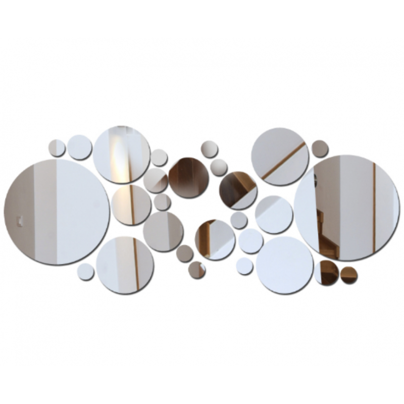 Lustra dekoracyjne. Naklejki lustrzane na ścianę, jako obraz lub dekoracja, naklejka akrylowa 3D